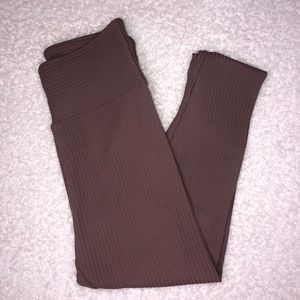Victoria’s Secret Sport Ribbed Coffee Leggings